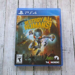 Destroy All Humans! Playstation PS4 Video Game Disc and Case
